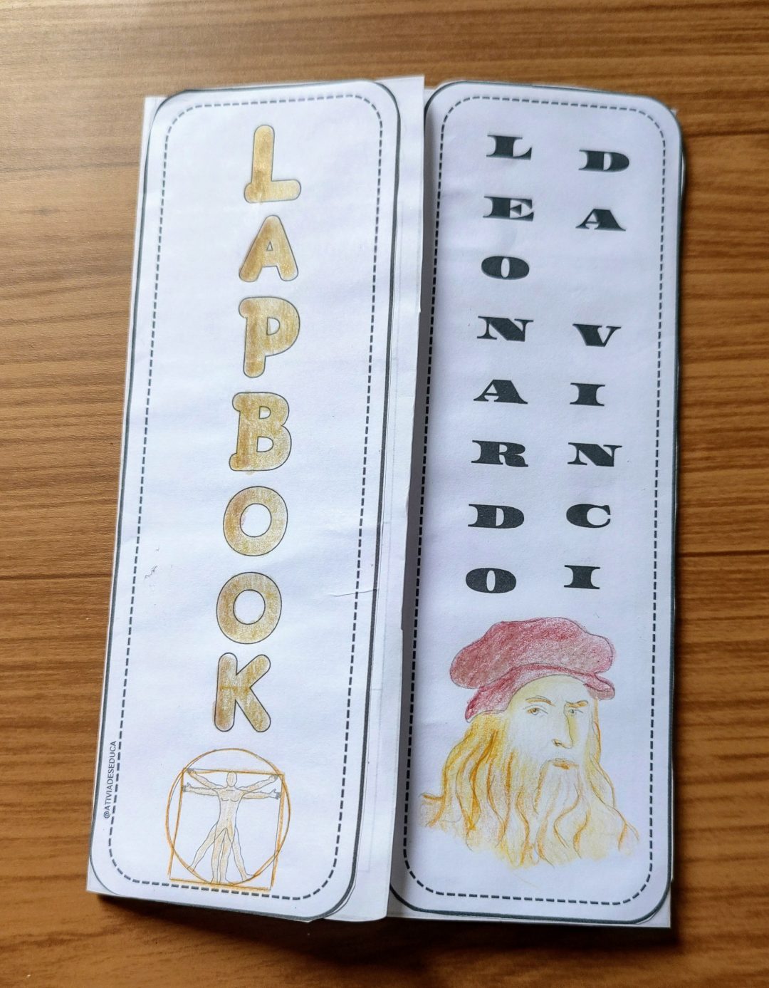 Lapbook- Leonardo Da Vinci - Imagem 2