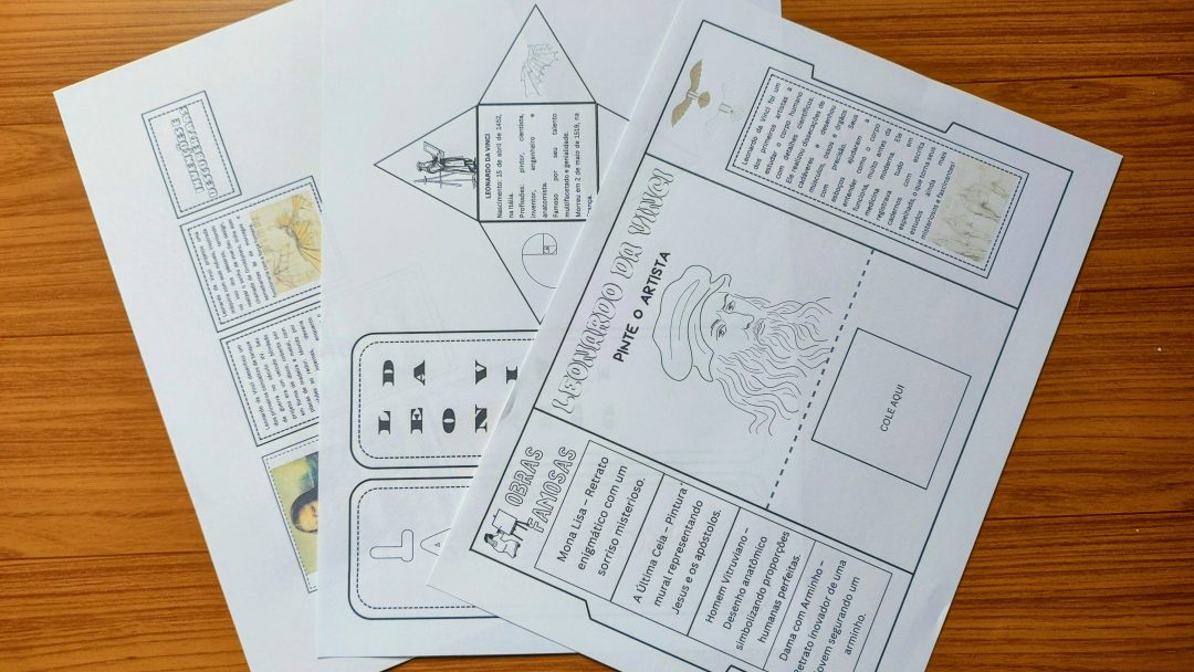 Lapbook- Leonardo Da Vinci - Imagem 3