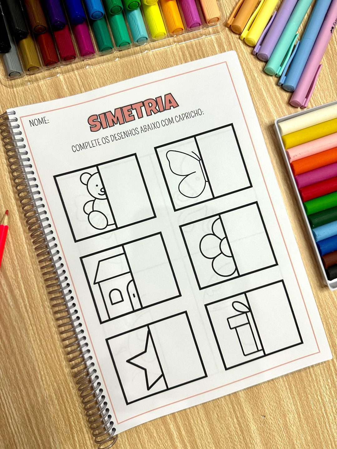 Apostila de simetria com 40 atividades! - Imagem 6