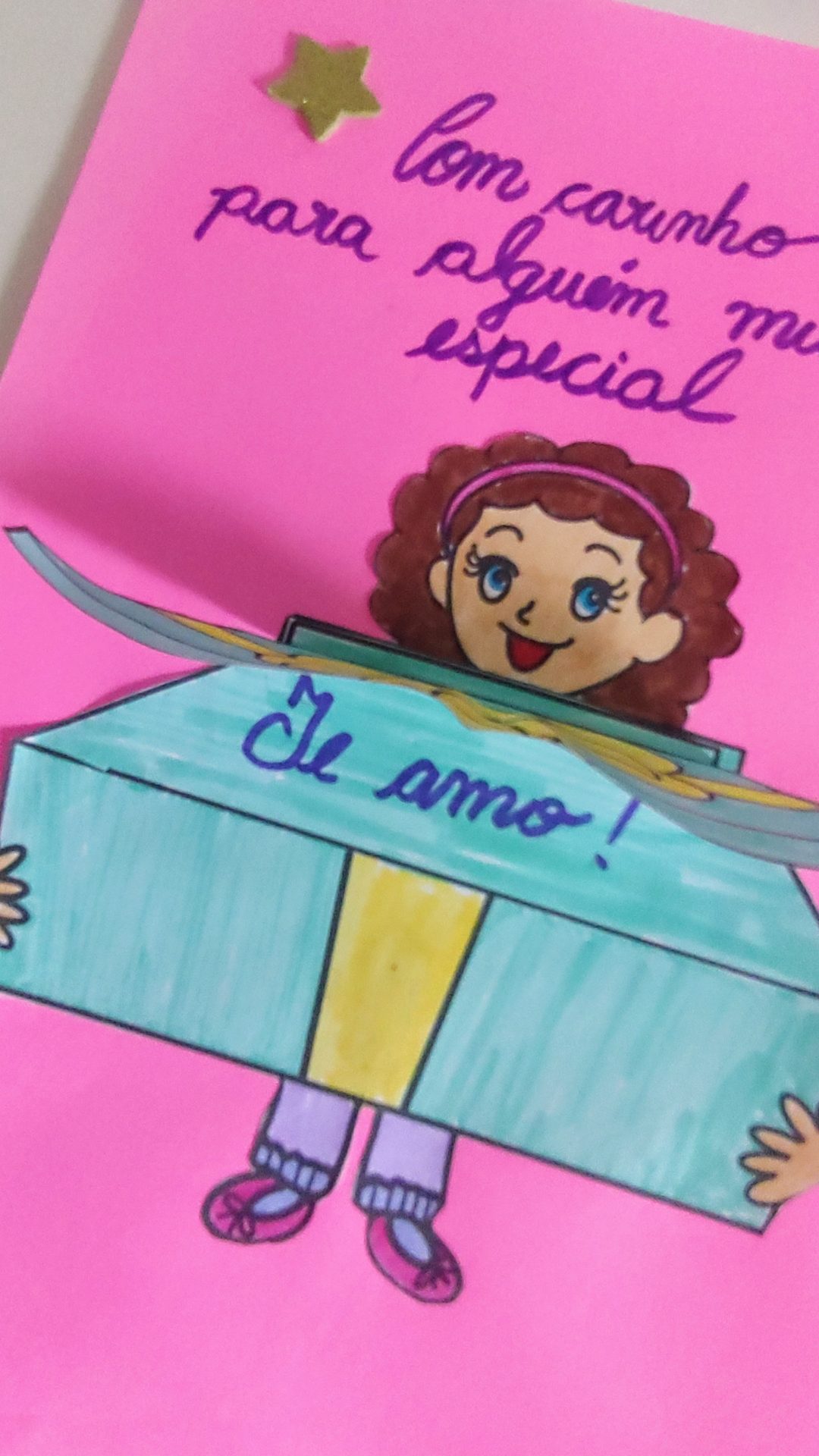 Cartão Presente- para pintar, recortar e colar! - Imagem 6