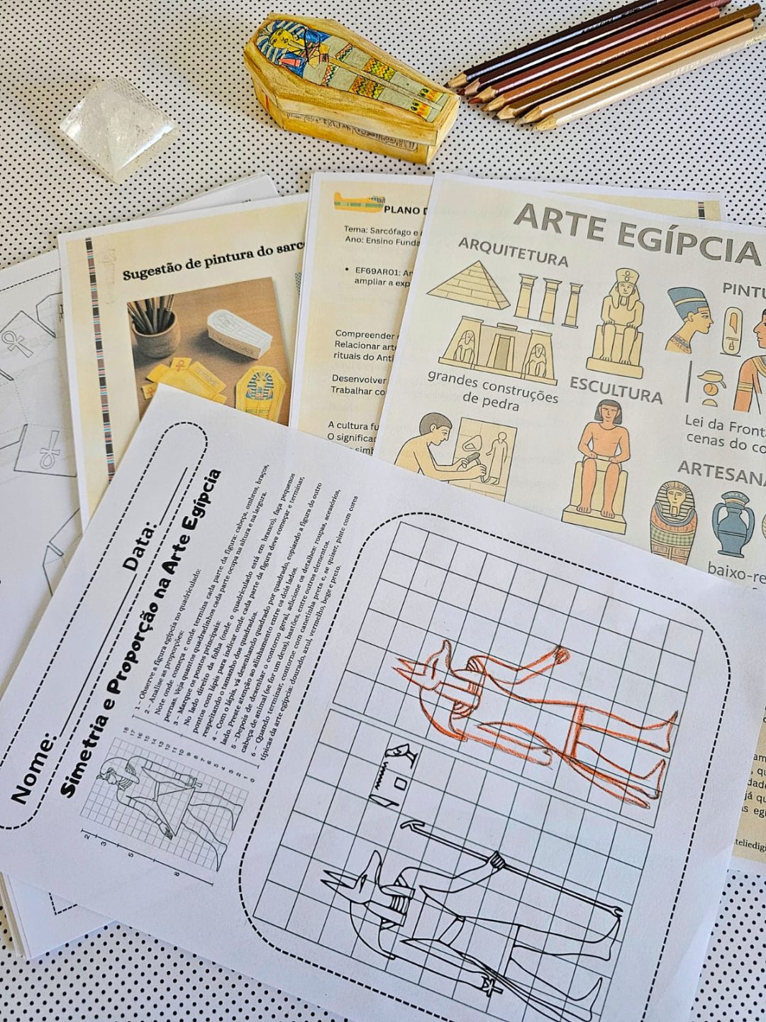 Arte Egípcia na prática – Sequência didática e atividades incríveis para sua turma! - Imagem 11