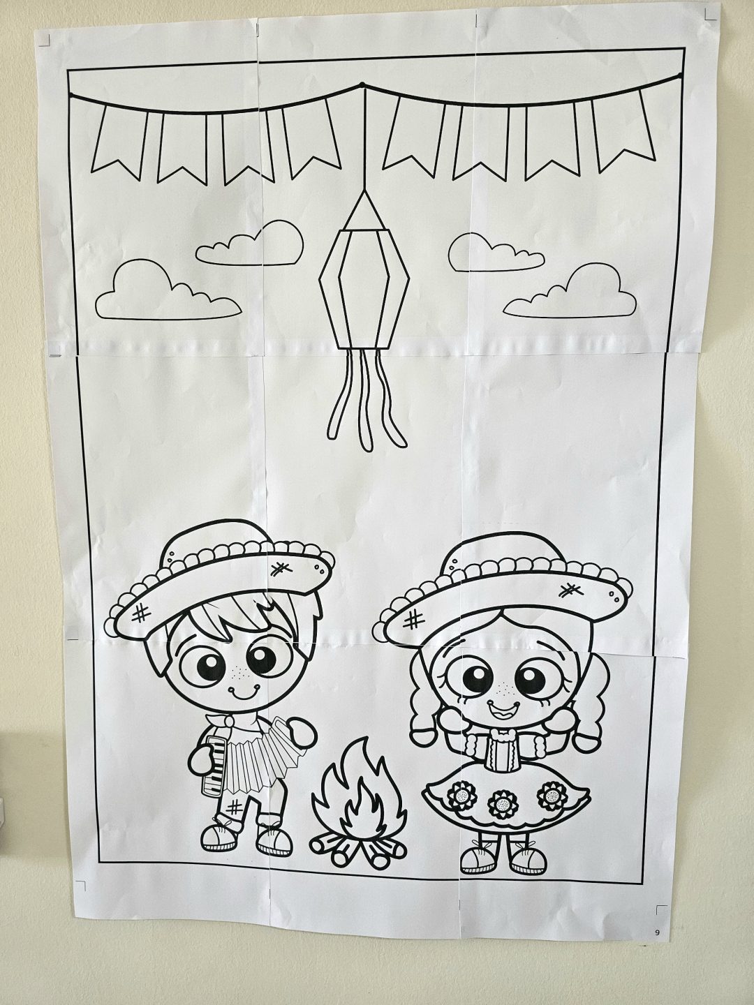 Kit Festa Junina: Enfeite de Porta + Atividades de Arte e cartaz! - Imagem 8