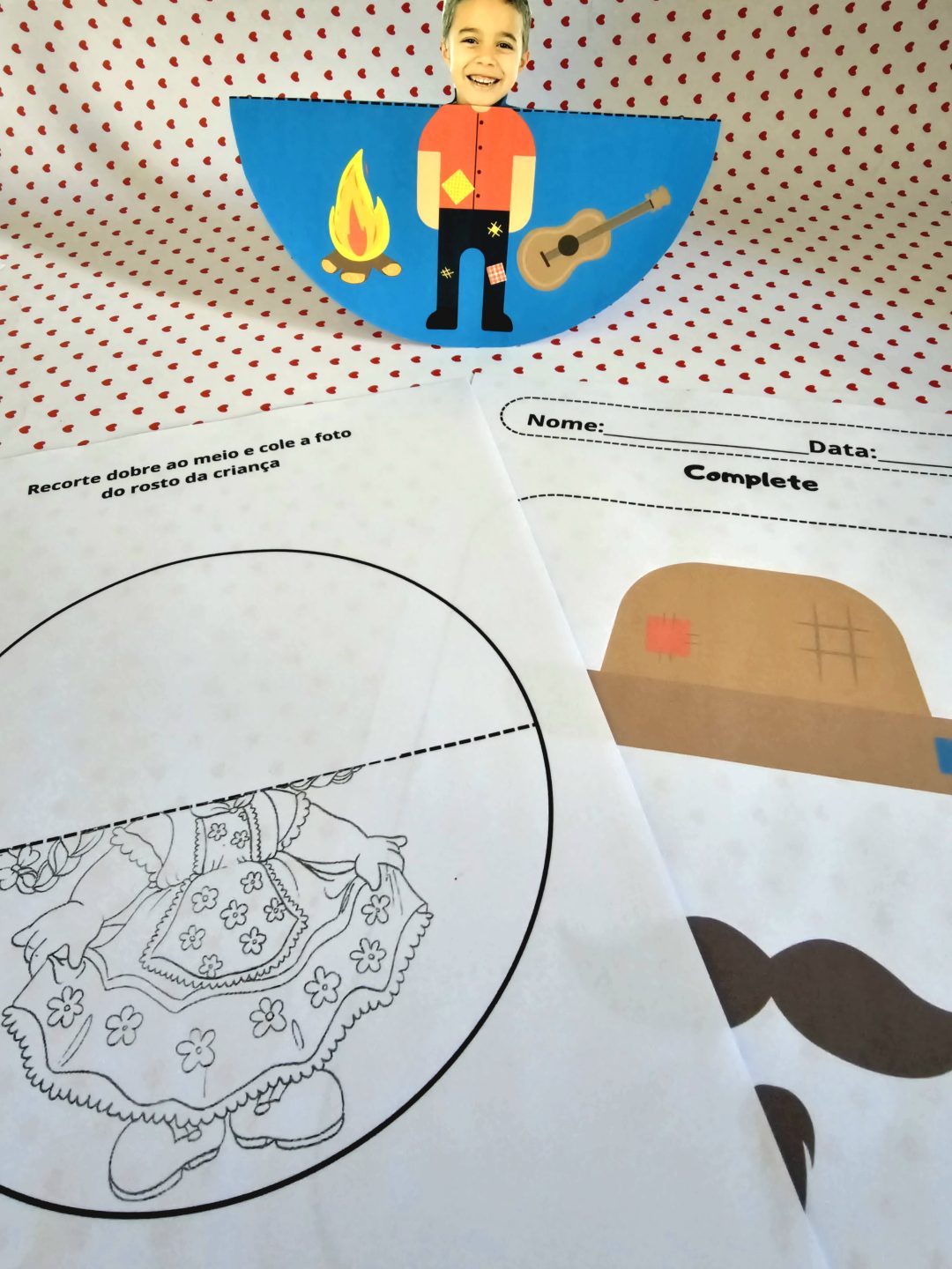 Kit Festa Junina: Enfeite de Porta + Atividades de Arte e cartaz! - Imagem 12