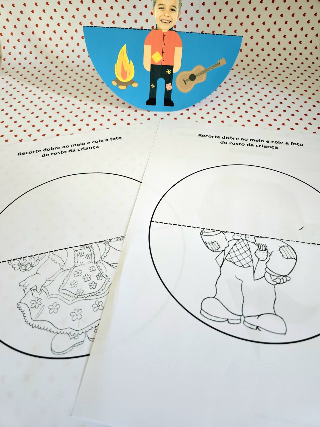 Kit Festa Junina: Enfeite de Porta + Atividades de Arte e cartaz! - Imagem 13