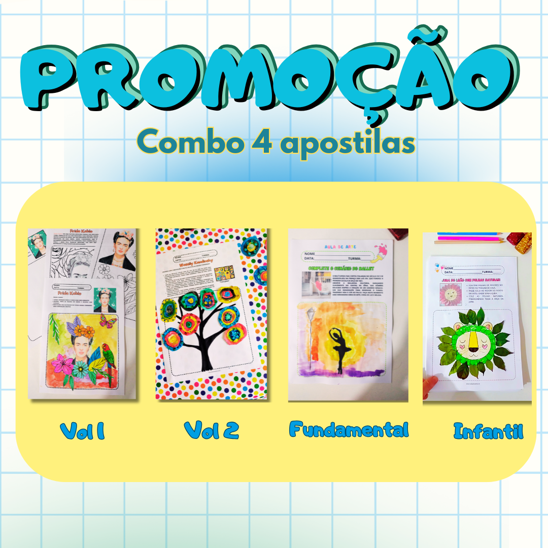 Super promoção! Pintores famosos vol1 e vol2, Fundamental e Ed. Infantil!