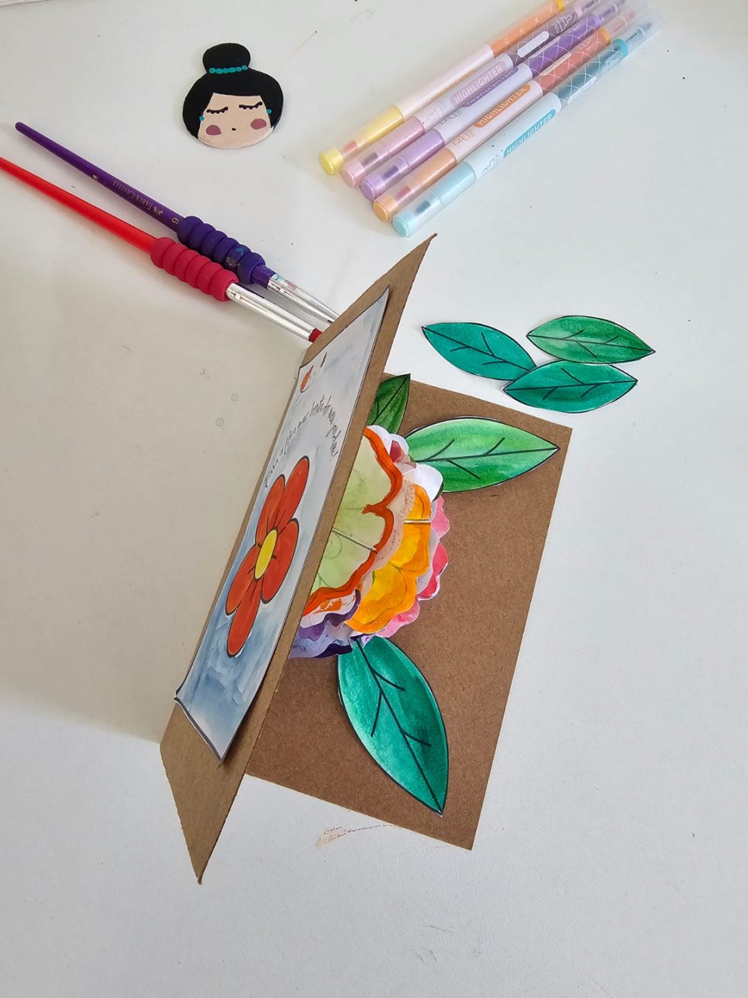 Cartão 3D de Flores – Encante com Arte e Criatividade! - Imagem 8