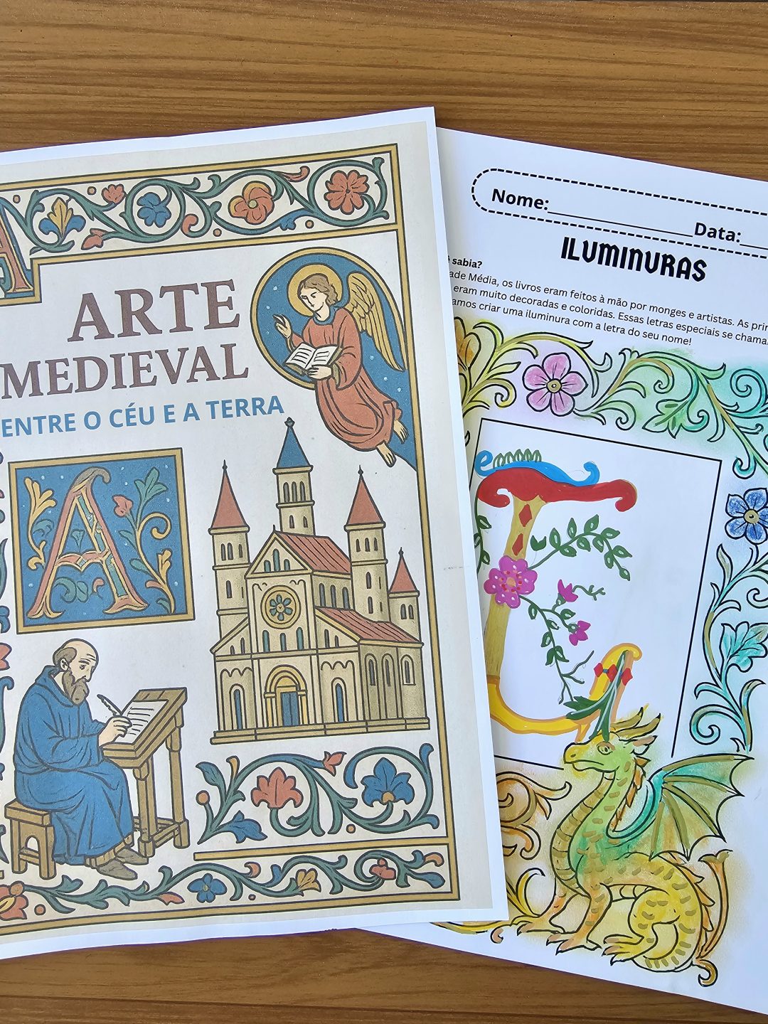 Arte Medieval- Sequência Didática Vitrais, Iluminuras e Brasões! - Imagem 2