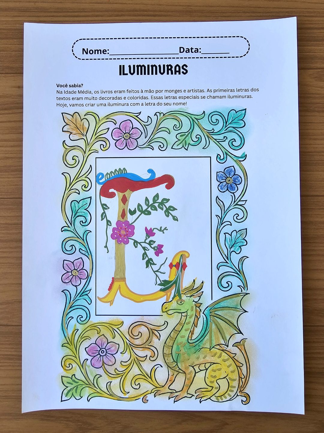 Arte Medieval- Sequência Didática Vitrais, Iluminuras e Brasões! - Imagem 4