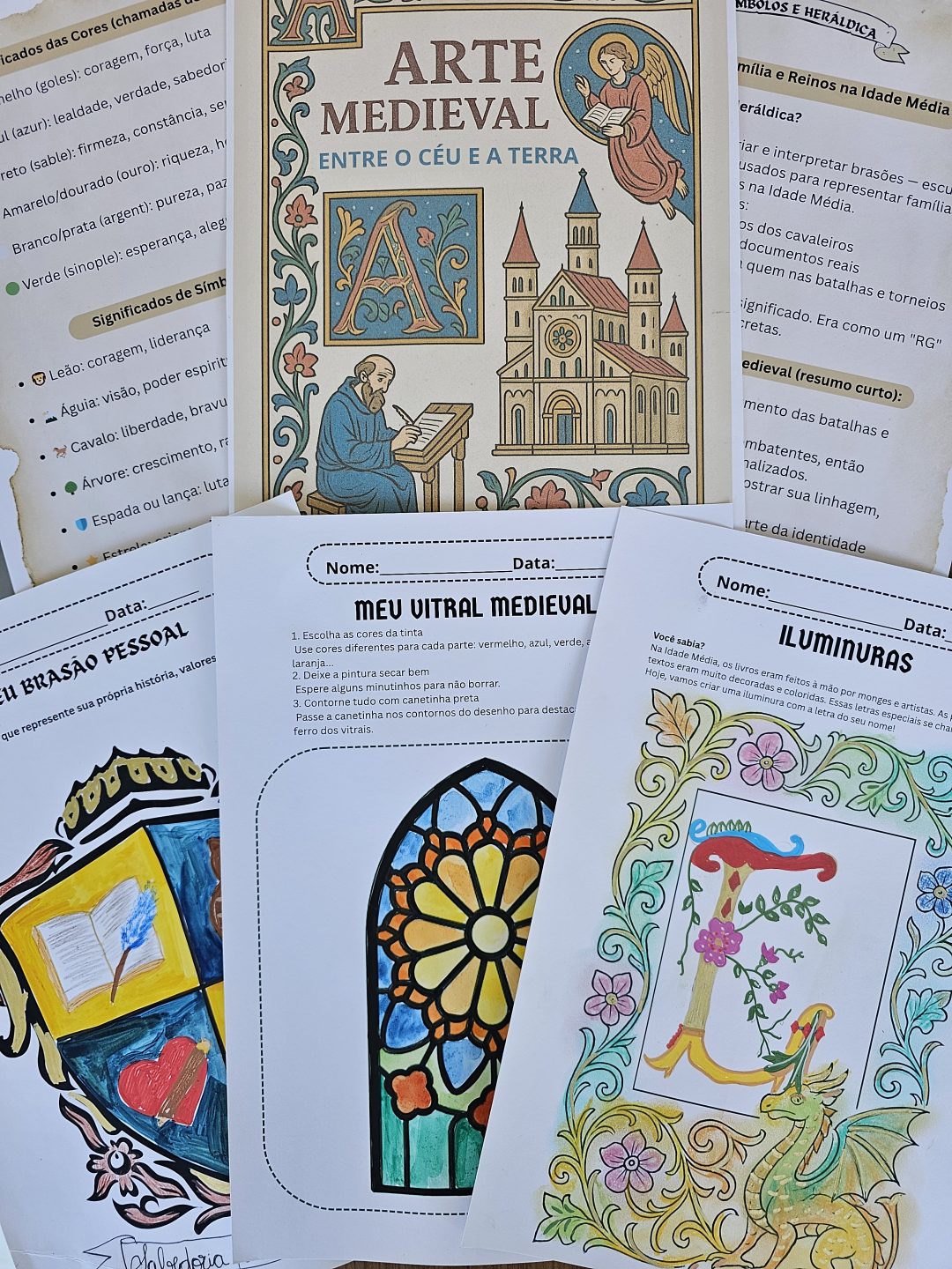 Arte Medieval- Sequência Didática Vitrais, Iluminuras e Brasões!
