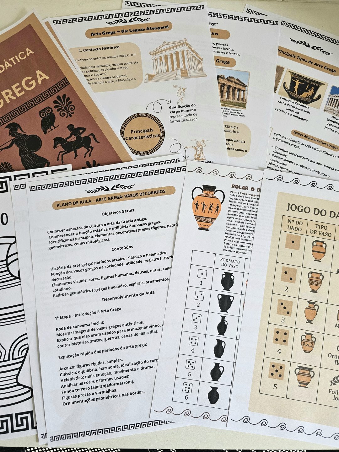 Sequência Didática: Arte Grega (BÔNUS ESPECIAL: Acompanha um Jogo da Memória dos Deuses Gregos) - Imagem 2