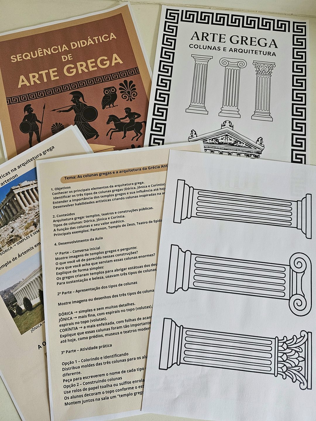 Sequência Didática: Arte Grega (BÔNUS ESPECIAL: Acompanha um Jogo da Memória dos Deuses Gregos) - Imagem 6