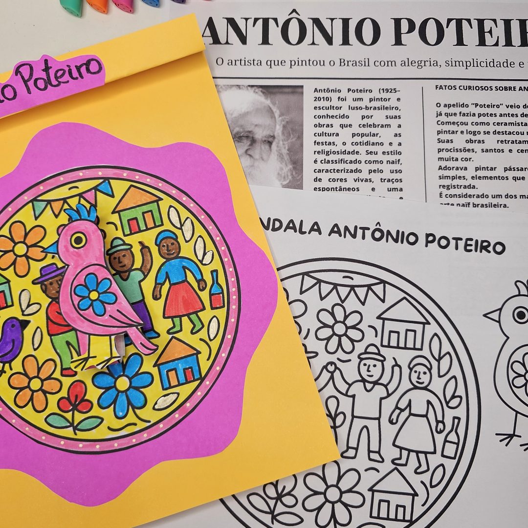 Mandalas 3D para Colorir Inspiradas em Obras de Grandes Pintores