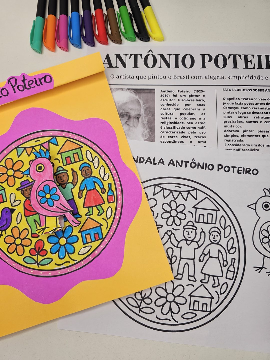 Mandalas 3D para Colorir Inspiradas em Obras de Grandes Pintores