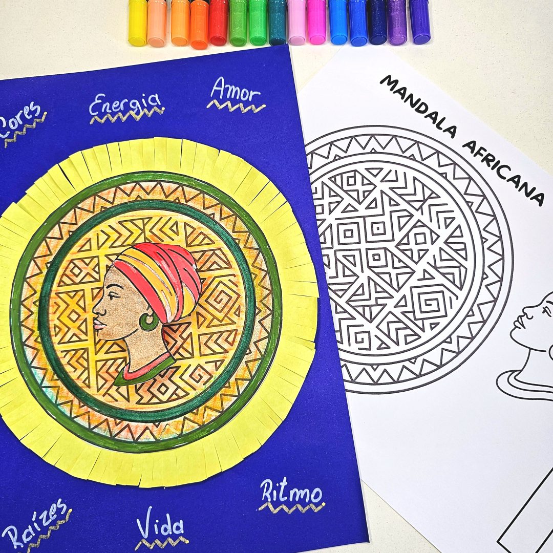 Mandalas Africanas 3D para Colorir —  Bônus especial Jogo Africano Shisima!