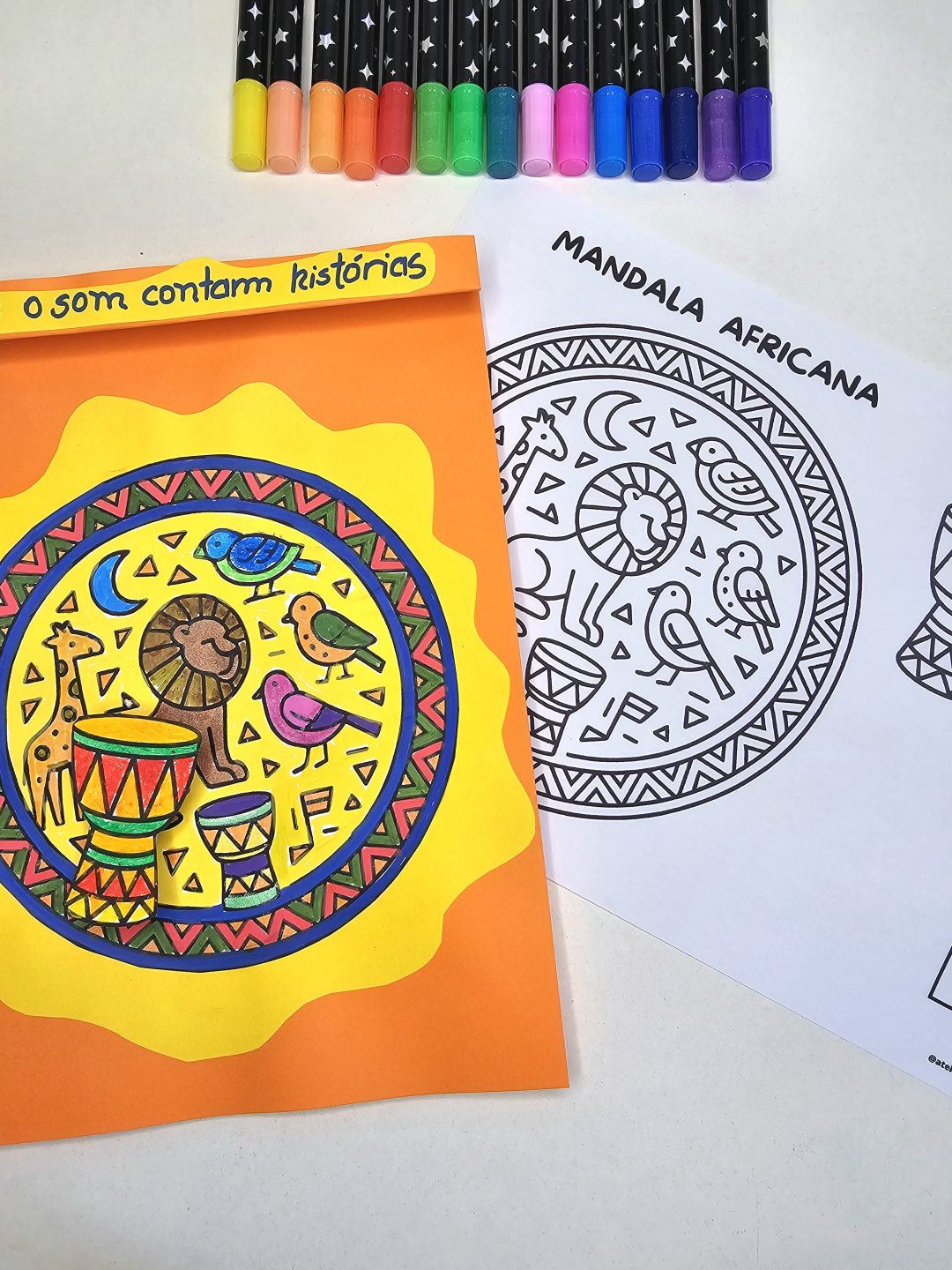Mandalas Africanas 3D para Colorir —  Bônus especial Jogo Africano Shisima! - Imagem 13