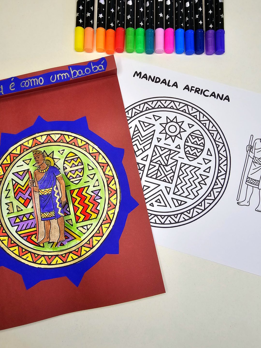 Mandalas Africanas 3D para Colorir —  Bônus especial Jogo Africano Shisima! - Imagem 15