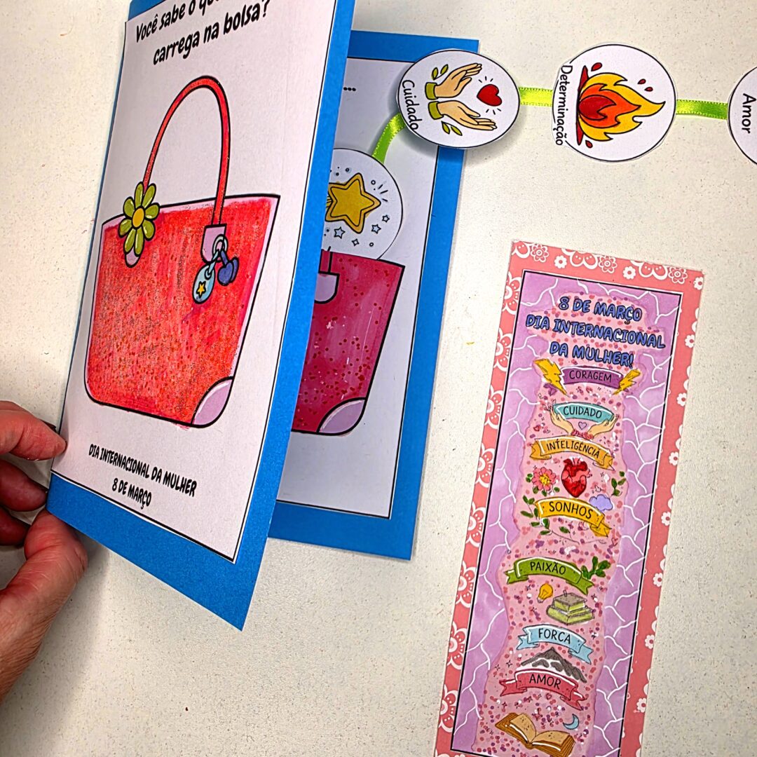 Cartão Interativo Dia da Mulher – O que Ela Carrega