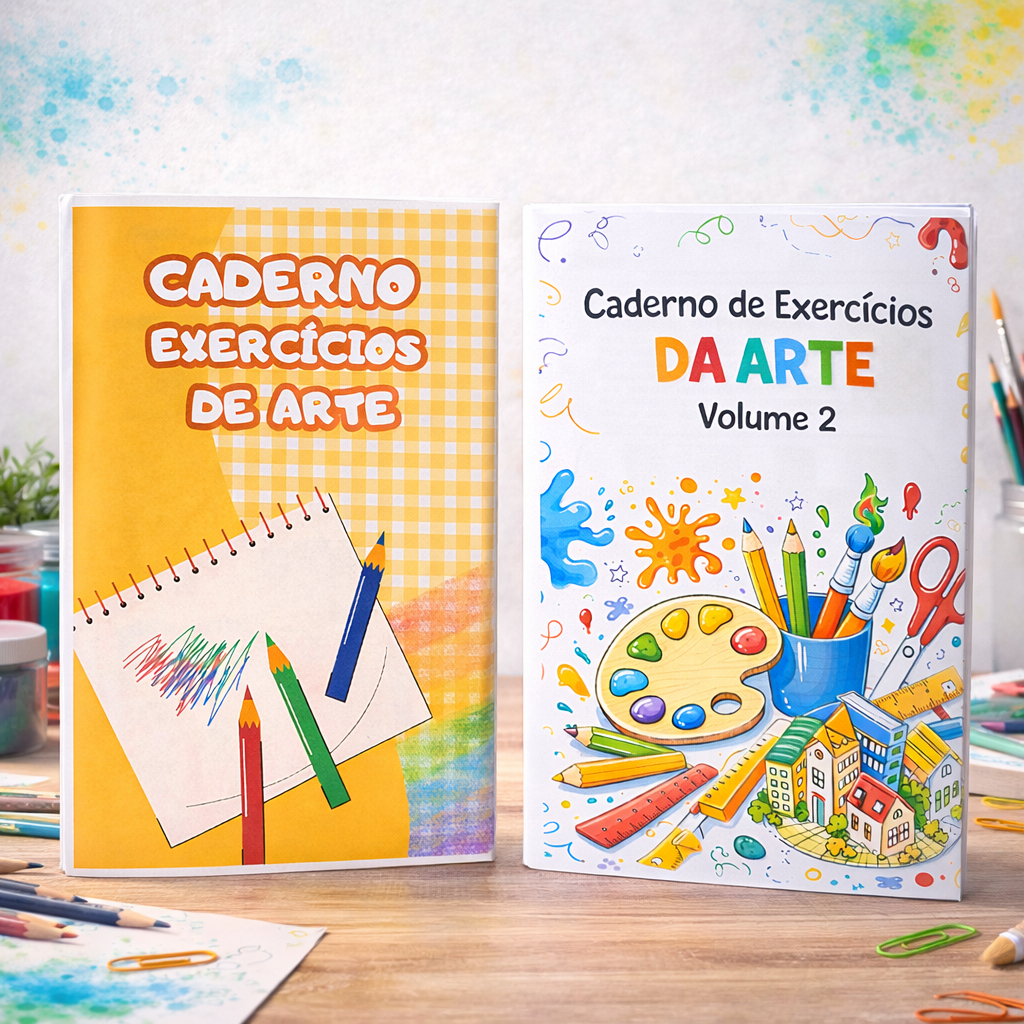 kit Caderno de Exercícios de Arte Vol. 1 e Vol. 2
