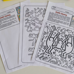 Atividade Individual-Keith Haring (Obs: Esta atividade faz parte da Apostila de Arte - Pintores Famosos, também disponível para aquisição completa).