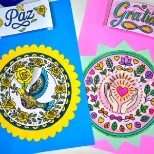 Mandala 3D dos Bons Sentimentos: atividade para colorir, recortar e montar!