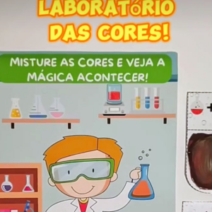 Laboratório das Cores: Arquivo Interativo para Aprender Cores Primárias e Secundárias