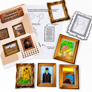 Mini Quadrinhos 3D inspirados em Obras de Arte!