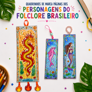 Quadrinhos e Marca-páginas do Folclore Brasileiro