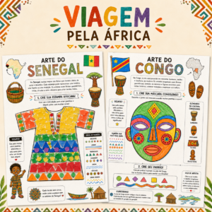 Viagem pela África: Atividades de Arte e Cultura Africana