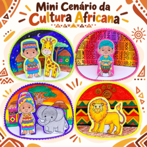 Mini cenários da cultura Africana
