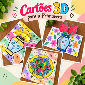 Cartões 3D Primavera